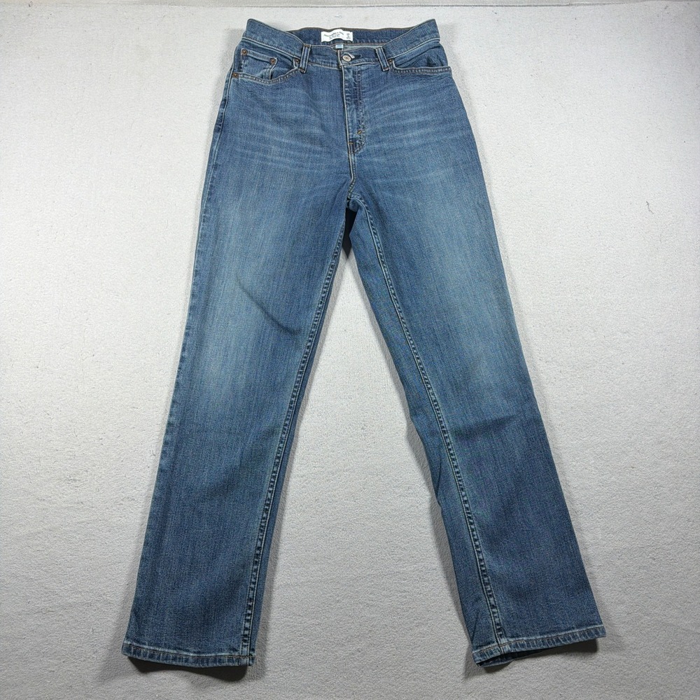 Abercrombie & Fitch 90s Straight Women 28 6R Ultra High Rise Blue Jeans Retro 0s